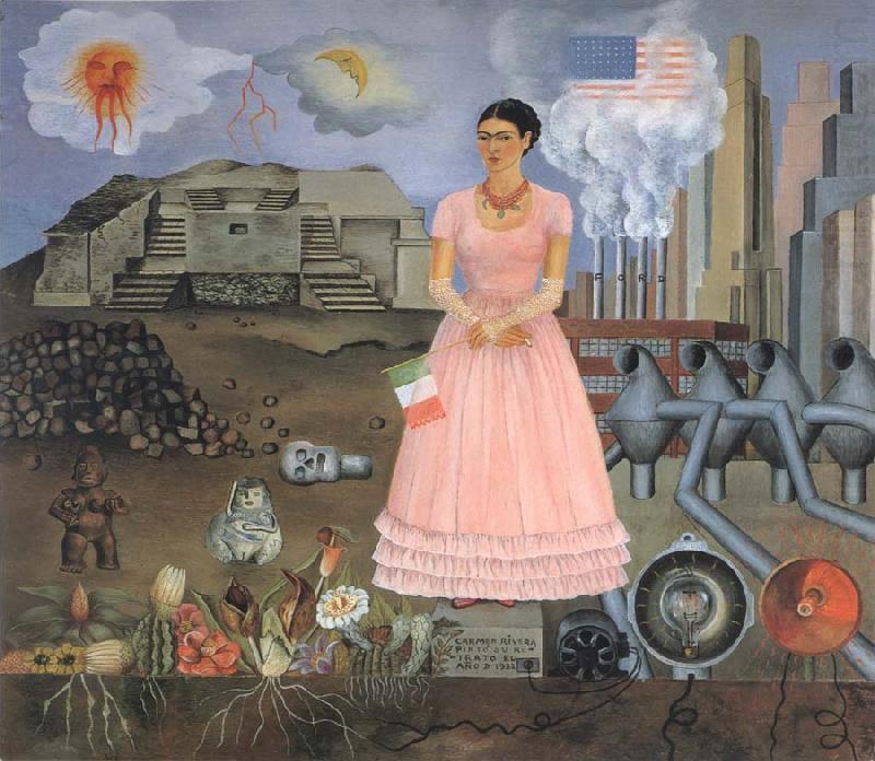 Self-Portrait on the Borderline Between Mexico and the United States, Frida Kahlo